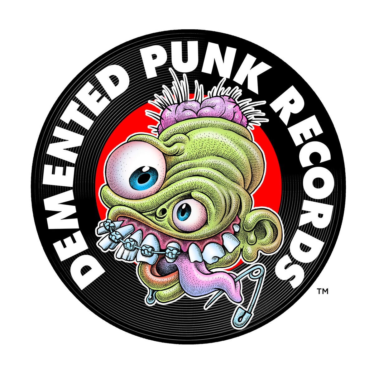 Demented Punk Logo illustrated by Stephen Blickenstaff. TM & © 2018 Caf Muzeck, LLC. All Rights Reserved